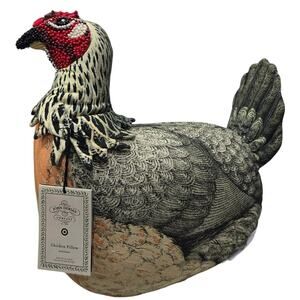 NWT John Derian for Target Chicken Pillow – Beaded Decorative Accent